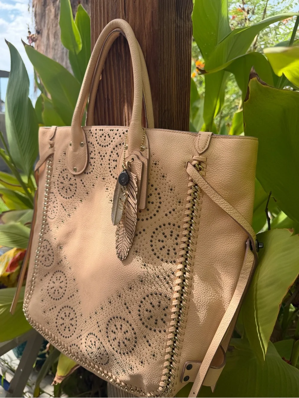 Rare limited-edition Coach Whiplash Studded Tall Tatum Tote
